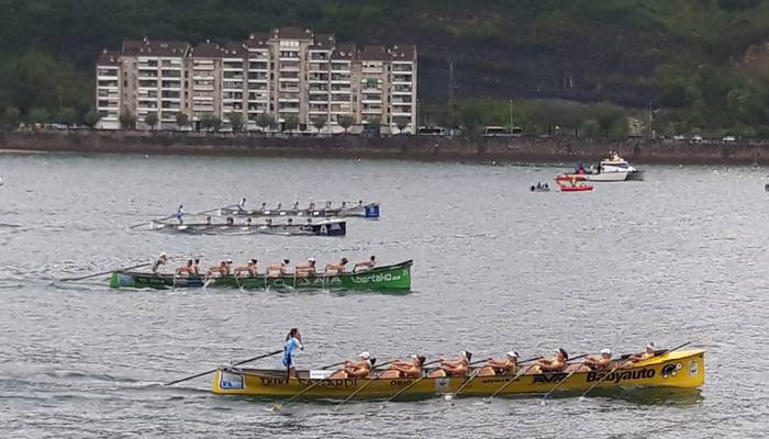 Orioko emakumezkoen traineruak matematikoki Euskotren liga irabazi du gaur, Hondarribian