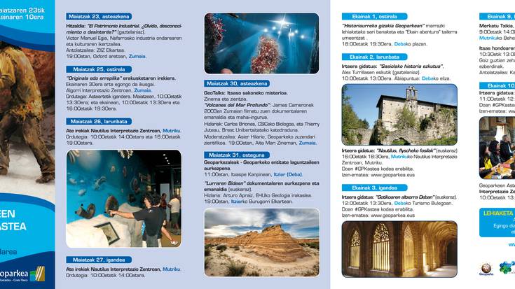 Geoparkeen Europako Astearen 8. edizioak ondare kulturala nabarmenduko du