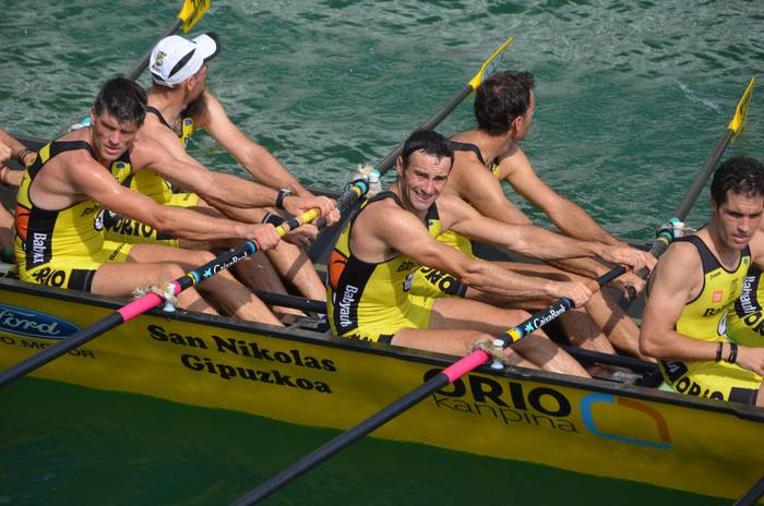 Oriok Donostiako Estropadako lehen txanda irabazi du, eta laugarrena izan da sailkapen nagusian