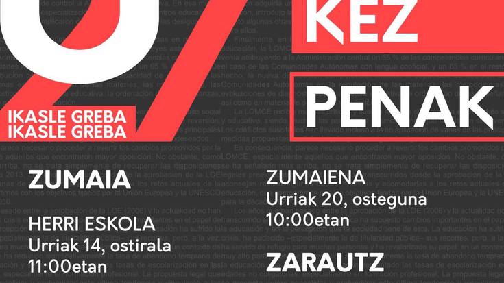 Ikasle grebaren inguruko aurkezpen saioa