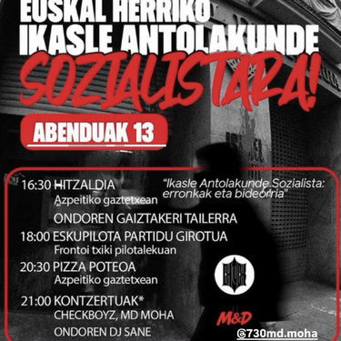 Jardunaldiak: 'Batu Euskal Herriko Ikasle Antolakunde Sozialistara!'