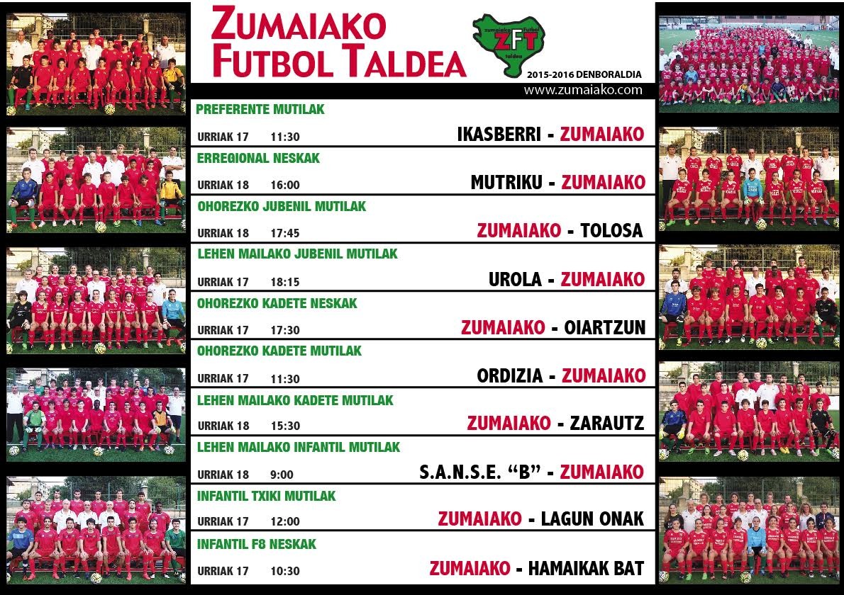 urriak 17-18 partidoak