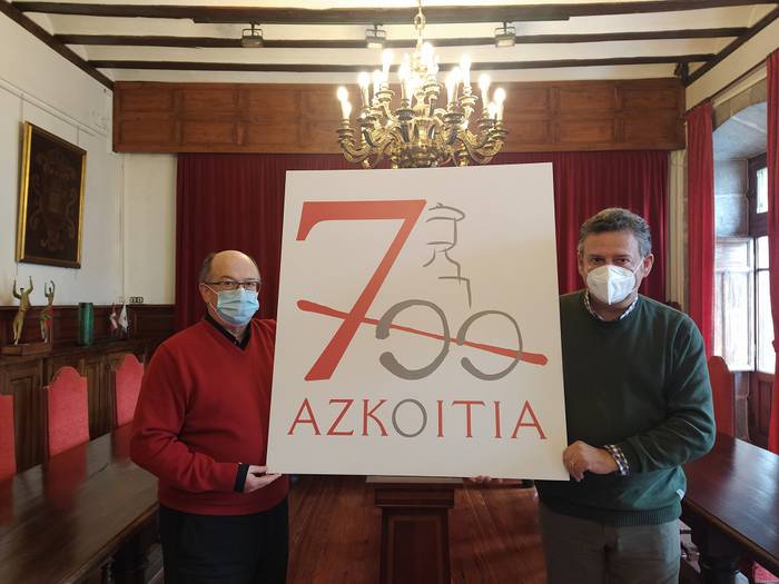 Azkoitiaren 700. urteurrenaren irudia aurkeztu du Azkoitiko Udalak