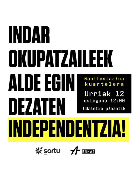 Hispanitate Eguneko ospakizunen aurkako manifestazioa