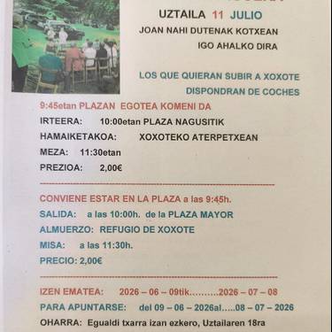 Irteera: Xoxotera igoera