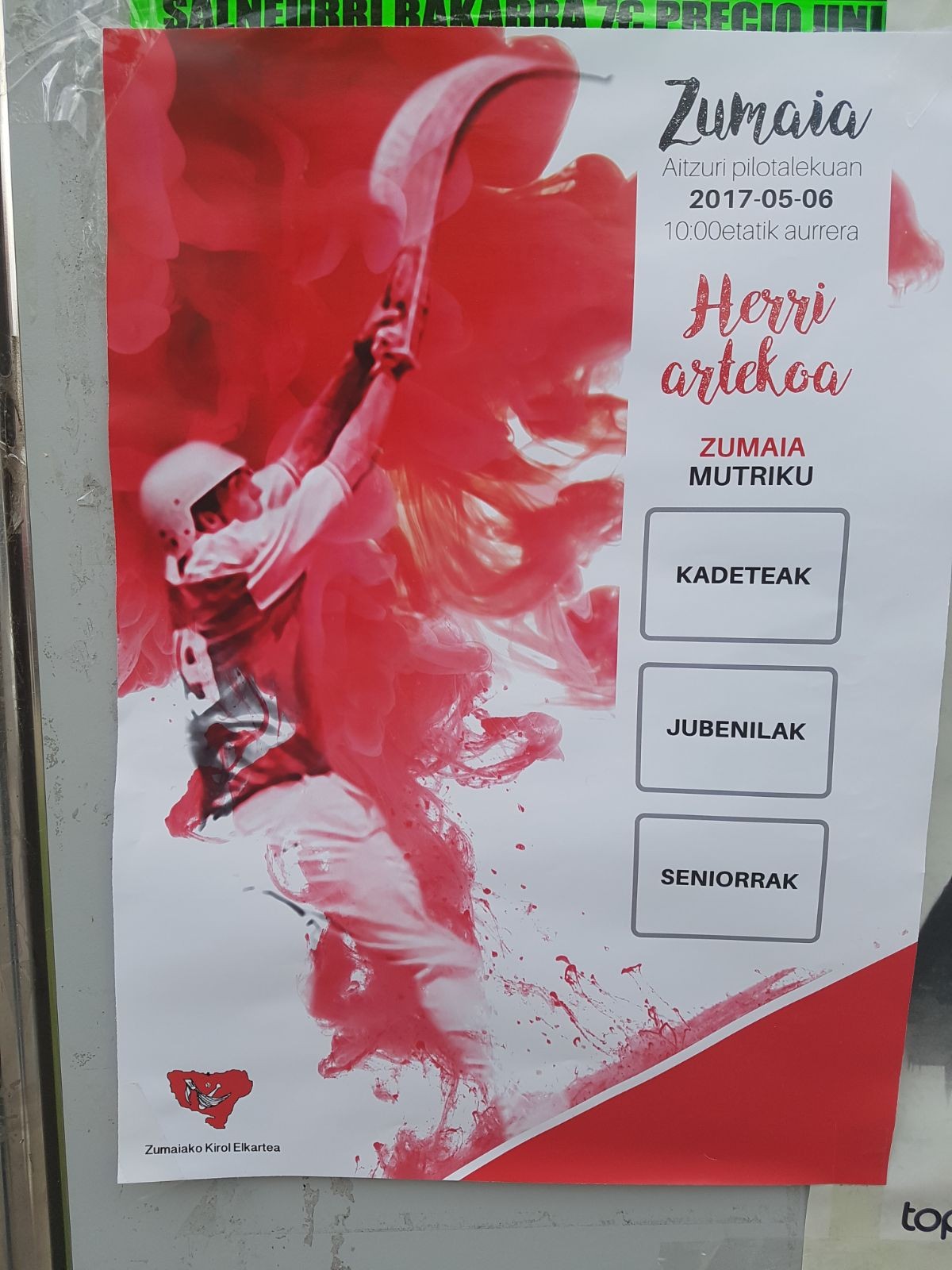 Herri arteko zesta punta partidak jokatuko dira bihar Aitzurin