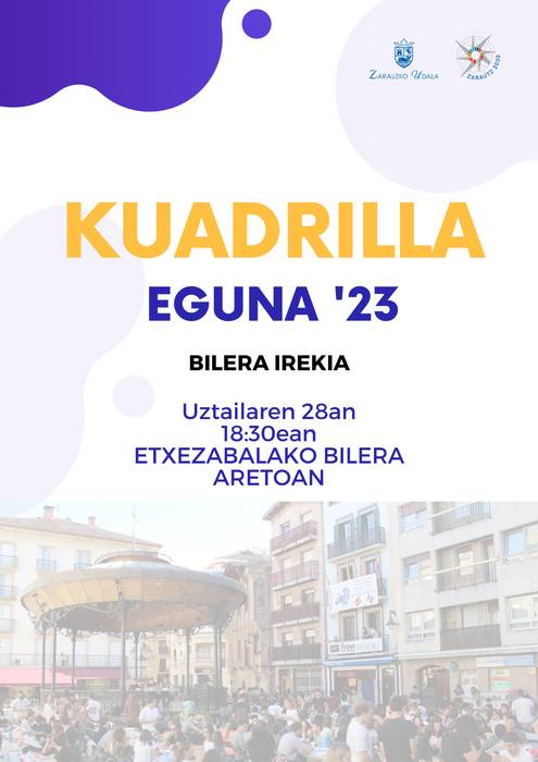 Kuadrilla Eguna antolatzeko bilera irekia