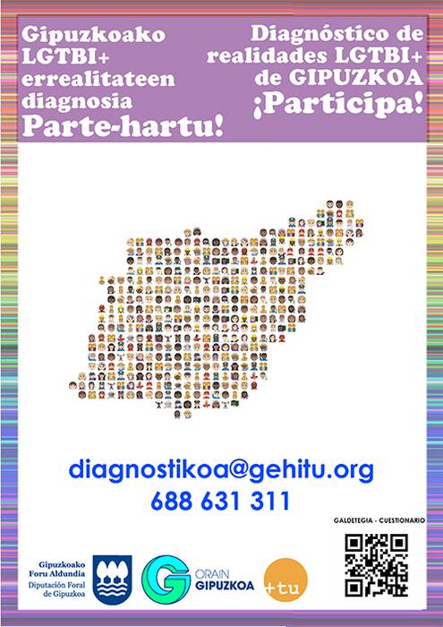 LGTBI+ kolektiboak bizi duen errealitatearen diagnostikoa egin nahi du Foru Aldundiak
