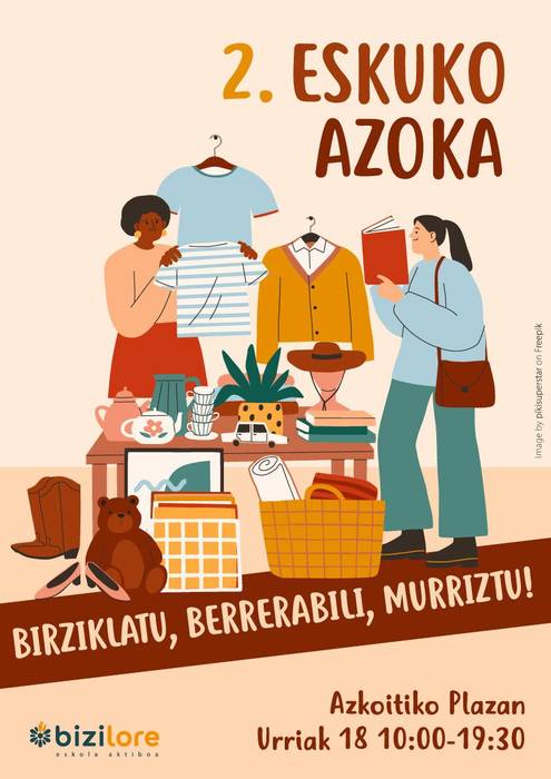 Bigarren eskuko azoka, Bizilore ikastetxearen eskutik