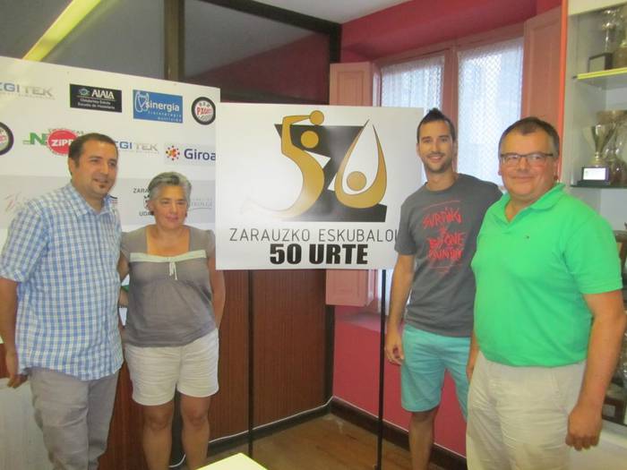 Zarauzko eskubaloiaren logo berria, 50. urteurrena dela-eta
