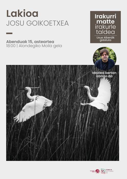 Irakurri matte: Josu Goikoetxearen 'Lakioa'
