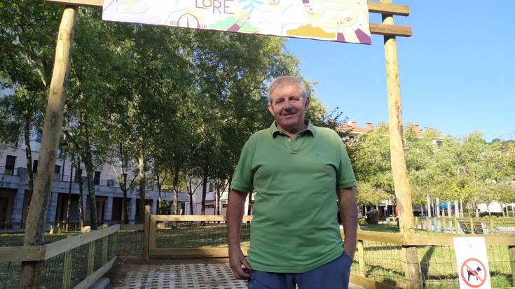 Irudimena lantzeko lorategia atondu dute Igerain-Gain parkean