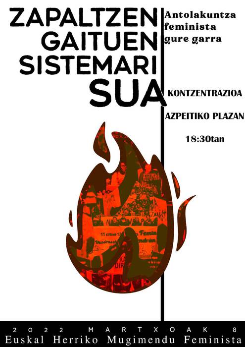 Kontzentrazioa: 'Zapaltzen gaituen sistemari sua'