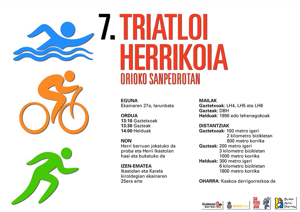 Kartelak: Triatloi herrikoia sanpedroetan