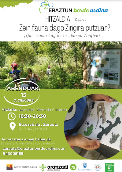 'Zein fauna dago Zingira putzuan?' hitzaldia