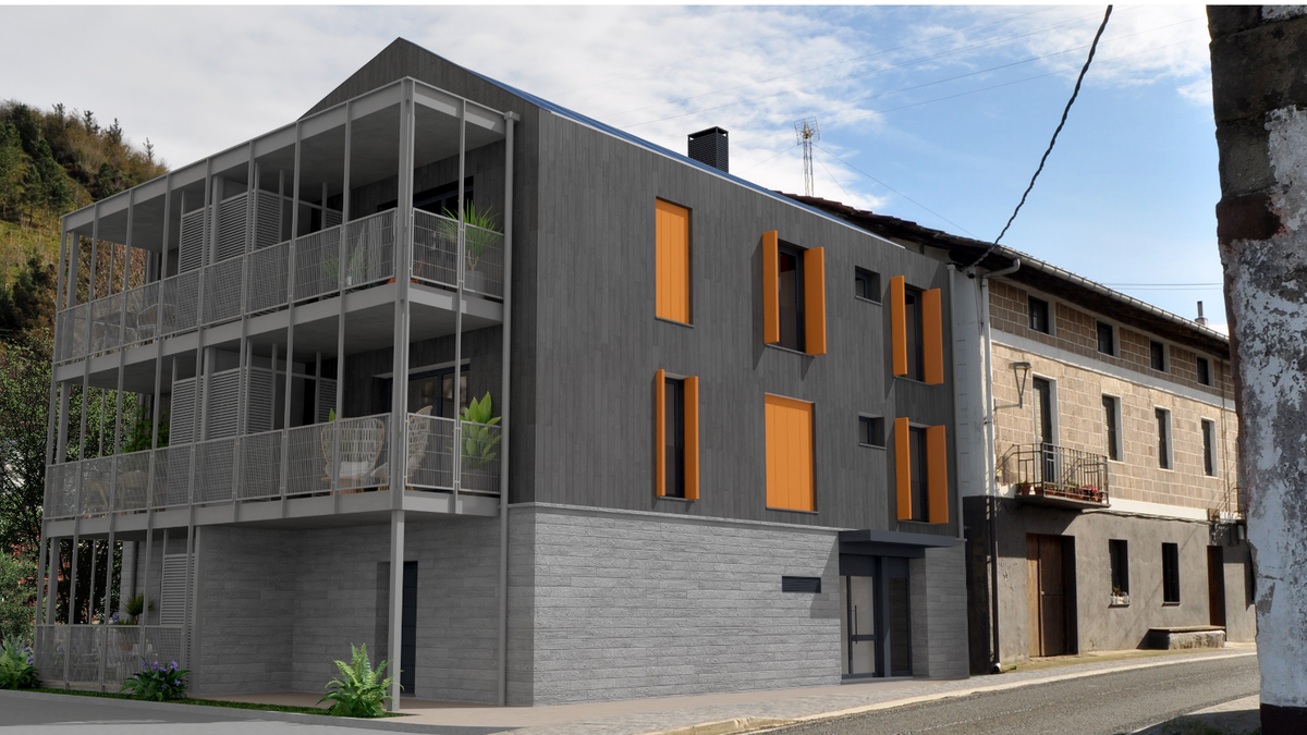 Udal sustapeneko bost etxebizitza egingo ditu Aia Lantzenek Santio Errekan