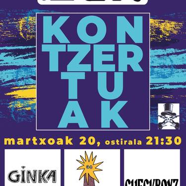 Kontzertuak: Ginka Biloba, Hartz eta Checkboyz