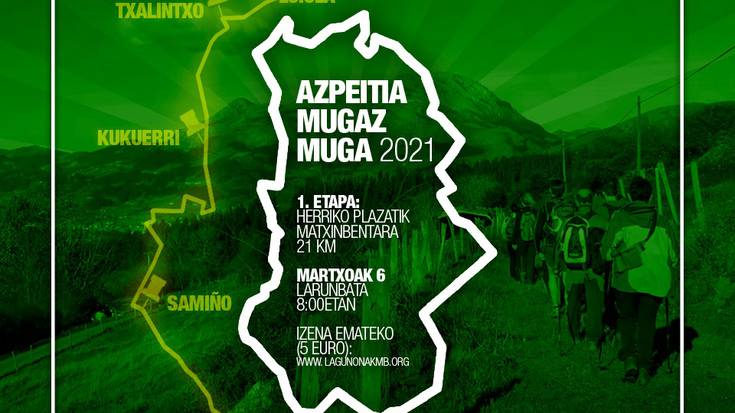 Martxoaren 6an egingo dute Azpeitia Mugaz Muga ekimeneko lehenengo etapa