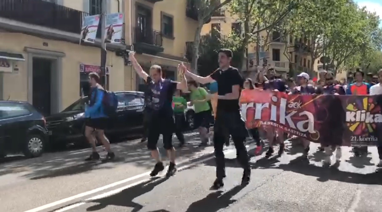Zizel taldea Bartzelonako Korrikan