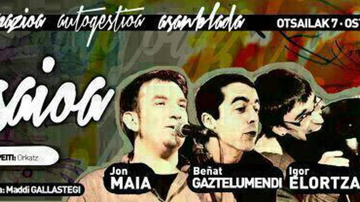 Gaztetxearen epaiketa ordaintzeko bertso saioa antolatu dute, Arzallus eta Lujanbio tartean