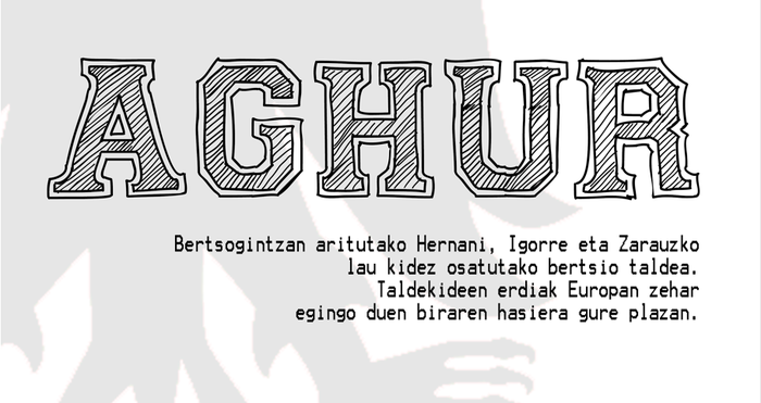Aghur taldearen emanaldia gaur, Arranoplazan