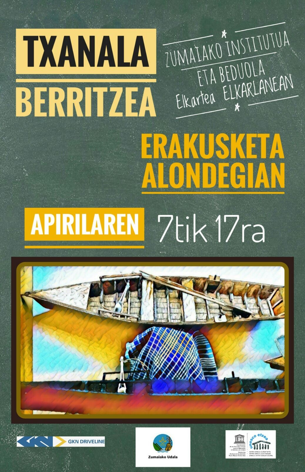 Txanala berritzeari buruzko erakusketa Alondegian
