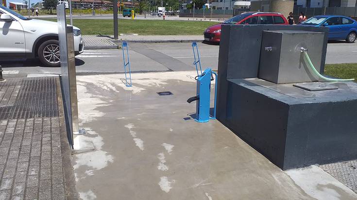 Bizikletak garbitzeko gune bat sortu du Orioko Udalak autopista azpian
