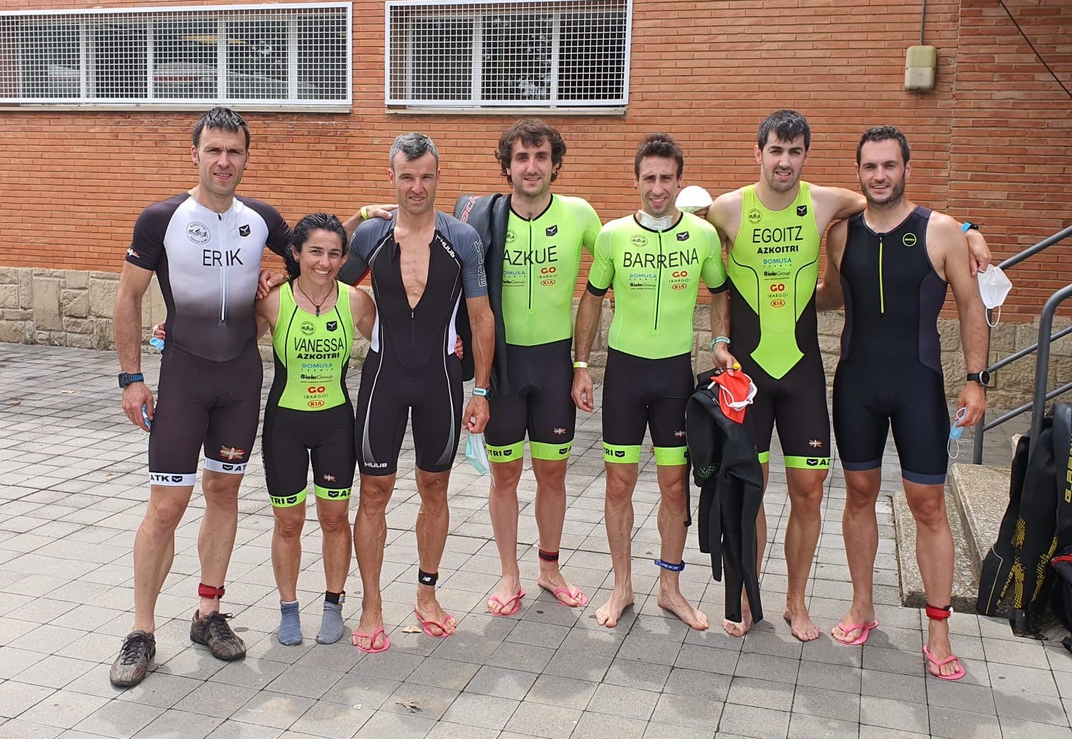 Triatlón la Rioja proban parte hartu dute Azkoitriko ordezkariek