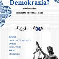Txinparta taldearen saioa: 'Demokrazia?'