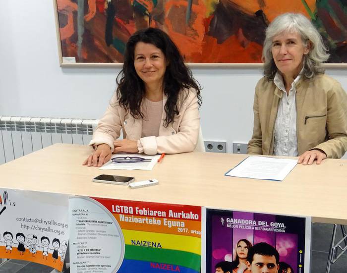 Homofobiaren eta Transfobiaren Aurkako nazioarteko egunarekin lotutako ekitaldiak antolatu dituzte Zarautzen