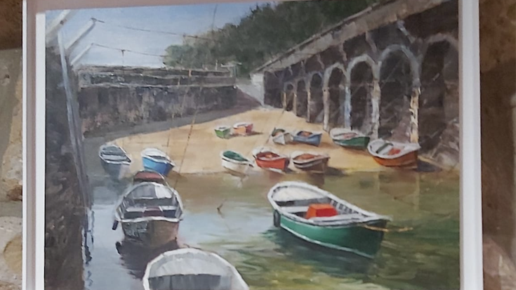 Joxe Mari Zabalegiren margo erakusketa Lukas ardotegian