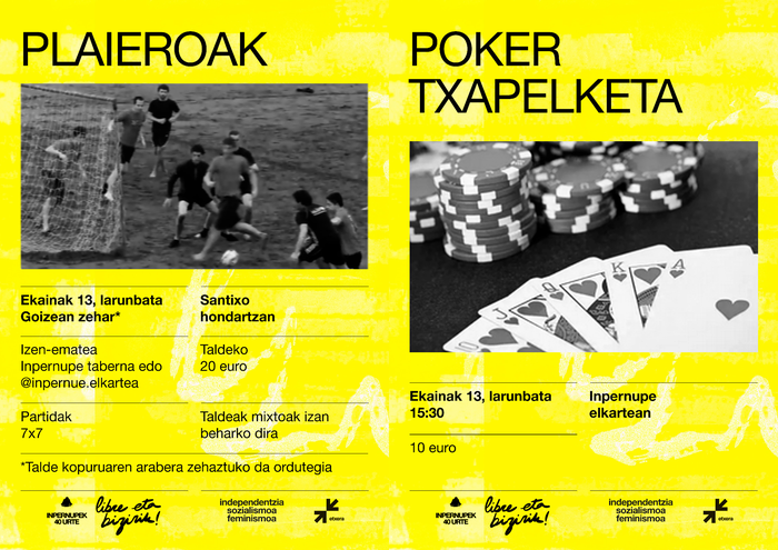 Plaieroak eta pokerra