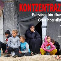 Elkarretaratzea: 'Palestinarekin elkartasuna, gerra inperialistarik ez'