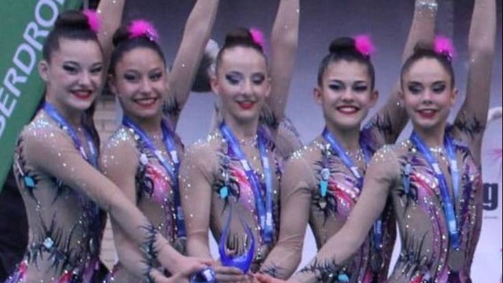 Sara Arangurenek zilarra irabazi du gimnastika erritmikoko Espainiako Taldekako Kopan