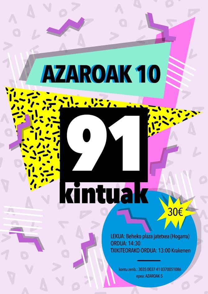1991n jaiotakoen bazkaria, azaroaren 10ean