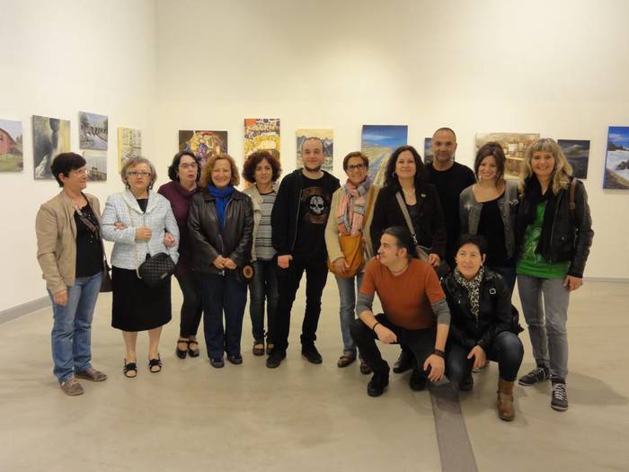 Pintura tailerreko lanak ikusgai