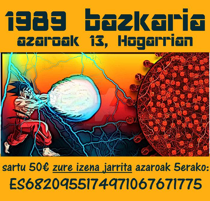 1989an jaiotakoek azaroaren 13an egingo dute bazkaria