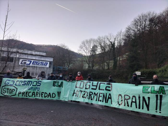 Astelehenetik greba mugagabean daude Logistica y Acabados enpresako langileak