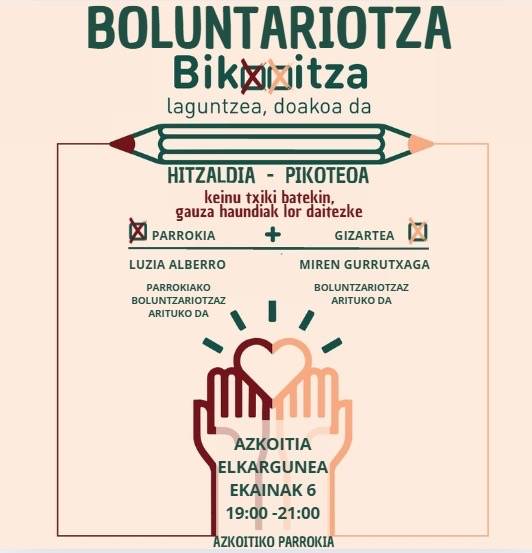 Hitzaldia: 'Boluntariotza gizartean eta laikoen egitekoa Elizan'