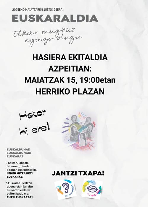 Euskaraldiaren hasiera ekitaldia