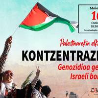 Elkarretaratzea: 'Genozidioa gelditu! Israeli boikota'