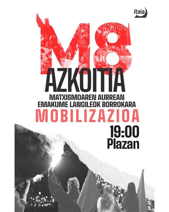 Martxoaren 8ko Itaiaren mobilizazioa Azkoitian