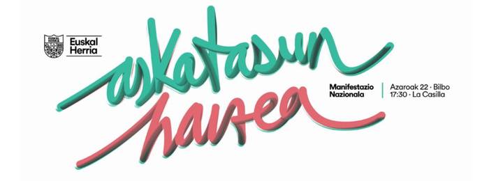 EH Bilduk herritarrak animatu ditu azaroaren 22an Bilboko manifestazioan parte hartzera