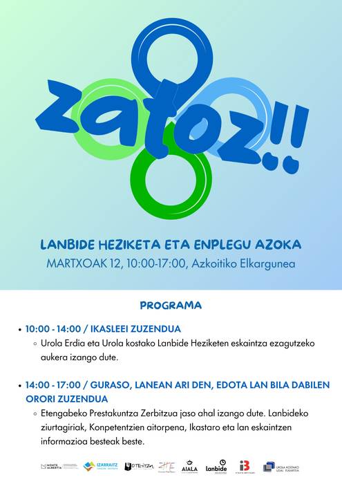 Azoka: Zatoz! Lanbide Heziketa eta enplegu azoka