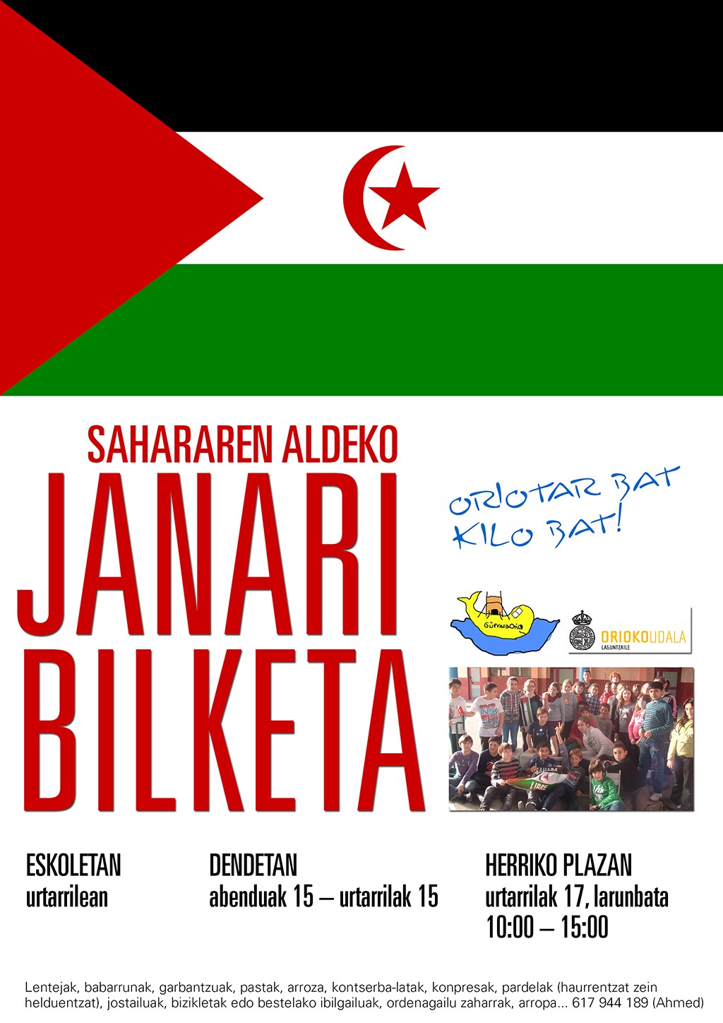 Kartela: Janari-bilketa Sahararako