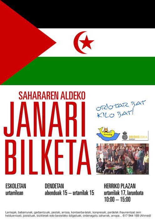Kartela: Janari-bilketa Sahararako