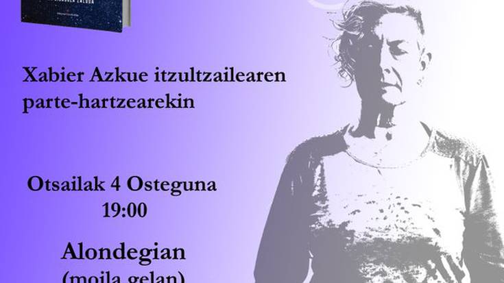 'Indarra zure baitan dago' liburua aurkeztuko du Ana Gisasolak otsailaren 4an Alondegian