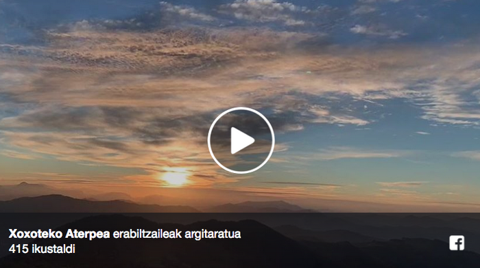Joan zen ostiraleko ilunabarraren 'time lapse'-a, Izarraiztik