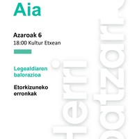 Herri batzarra: Aiako EH Bilduren batzarra