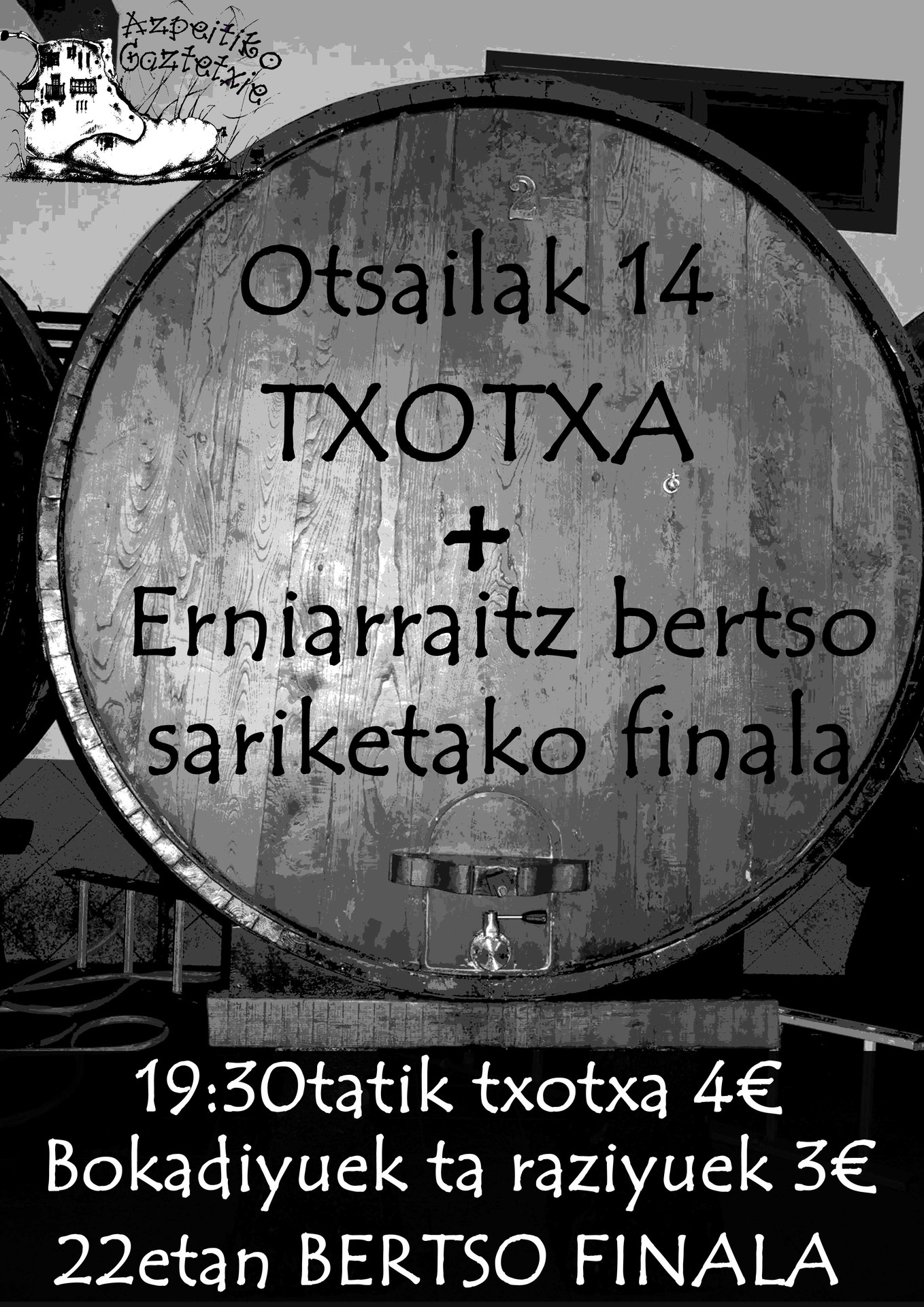 Ostiral hontan, otsailak 14, Erniarraitz ...